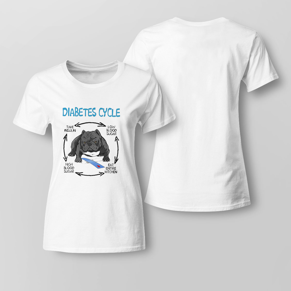 Pitbull Diabetes Cycle Take Insulin Low Blood Sugar High Blood Sugar Eat Entire Kitchen Shirt