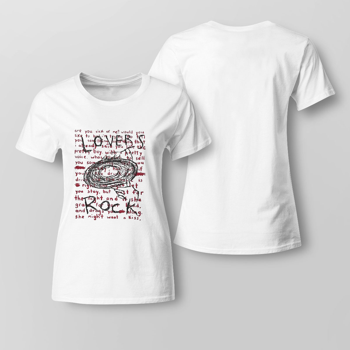 Red Lovers Rock Lyrics Radiohead Shirt Hoodie