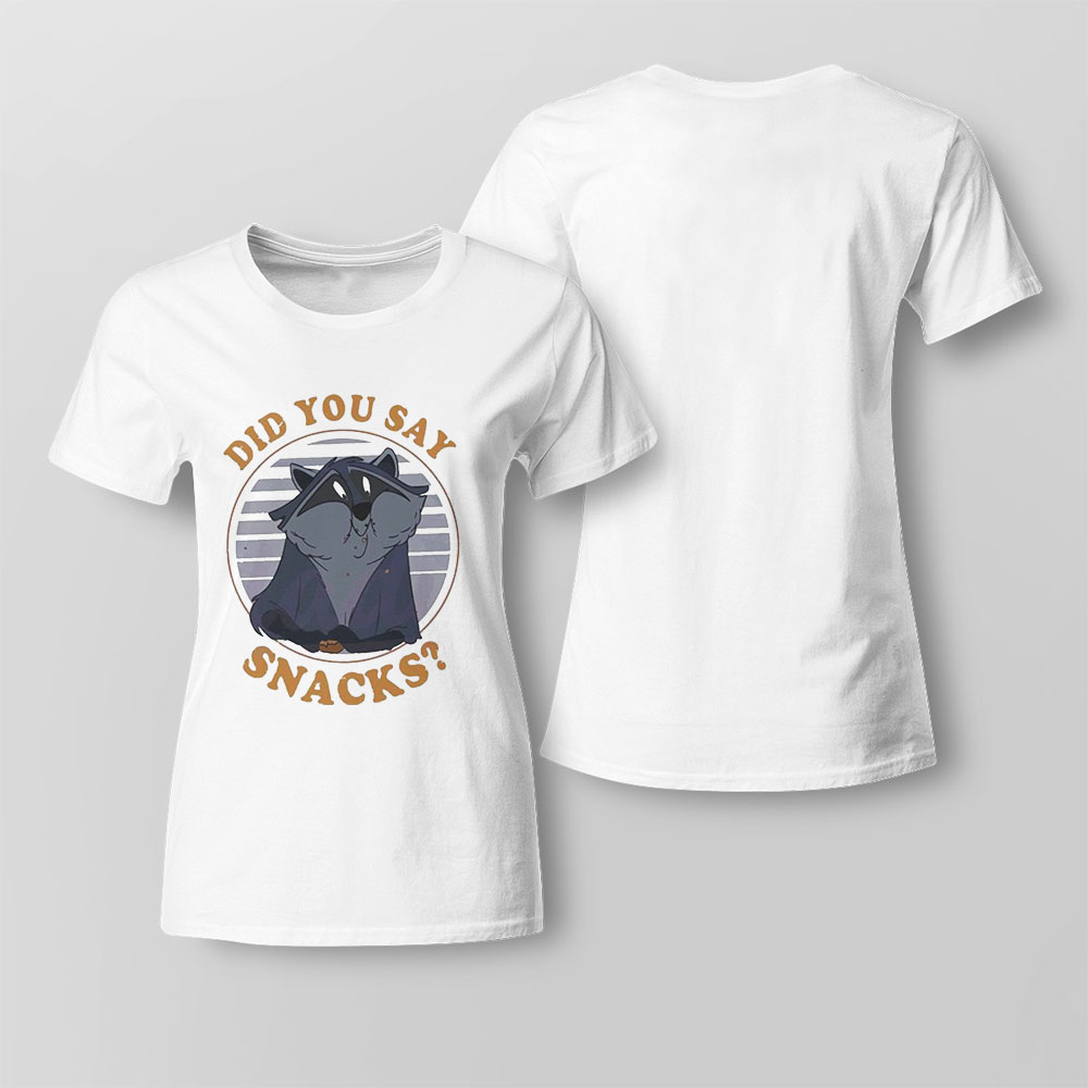 Retro Meeko Raccoon Did You Say Snacks Pocahontas Disney Shirt Hoodie