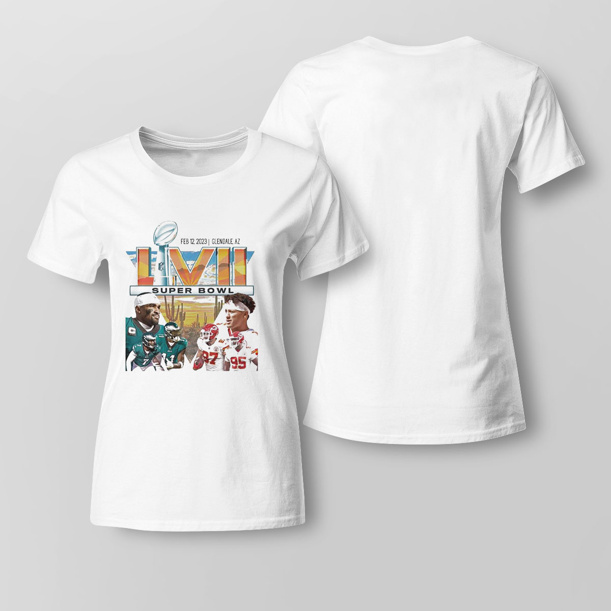 Super Bowl 2023 Philadelphia Eagles Vs Kansas City Chiefs Shirt Longsleeve