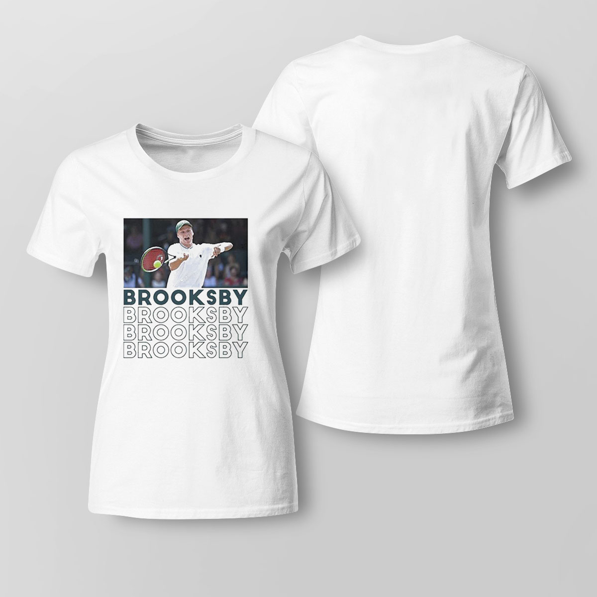 Typo Design Tennis Player Jenson Brooksby Shirt Ladies T-shirt