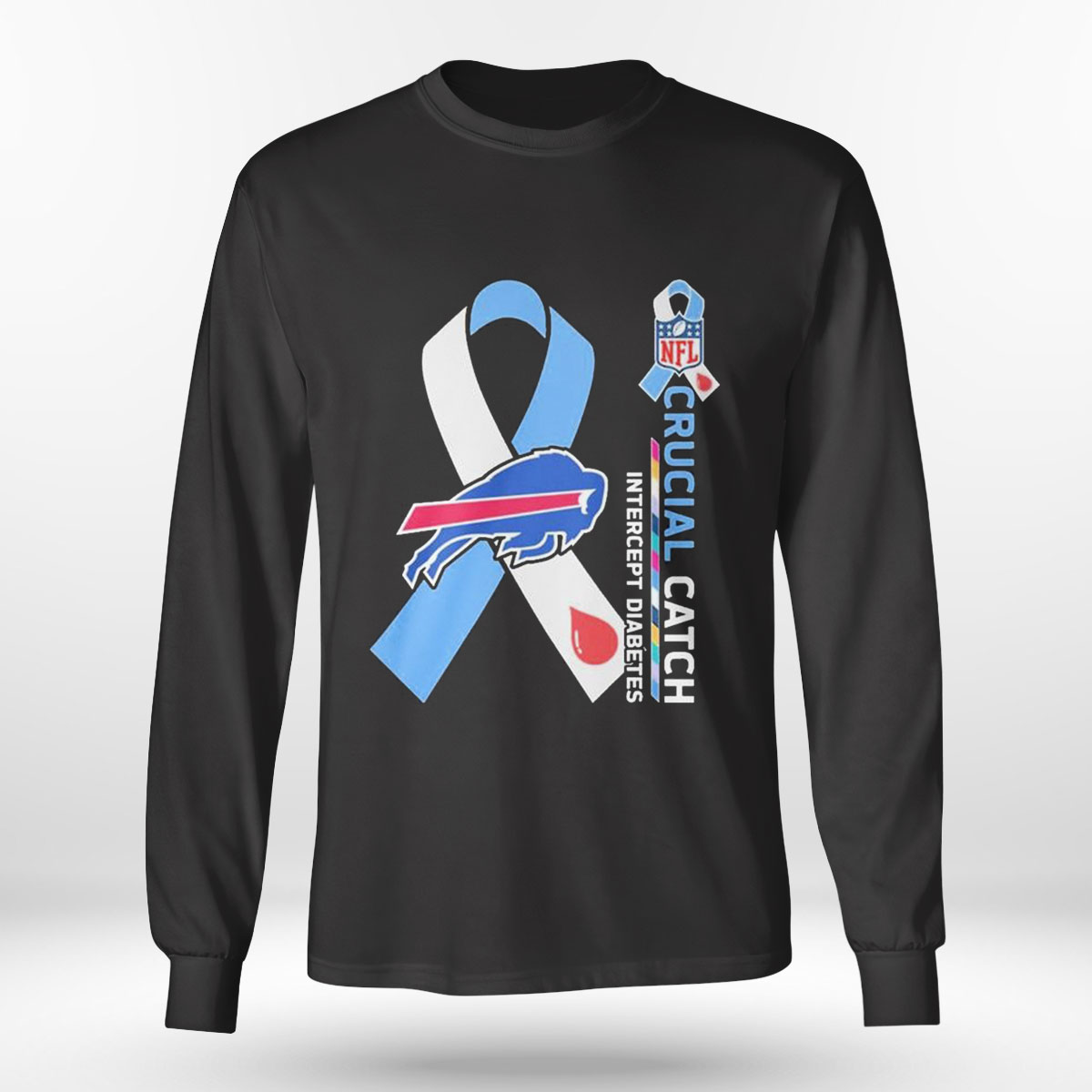 Nfl Buffalo Bills Catch Intercept Diabetes Shirt Longsleeve T-shirt Nfl Buffalo Bills Catch Intercept Diabetes Shirt Longsleeve T-shirt