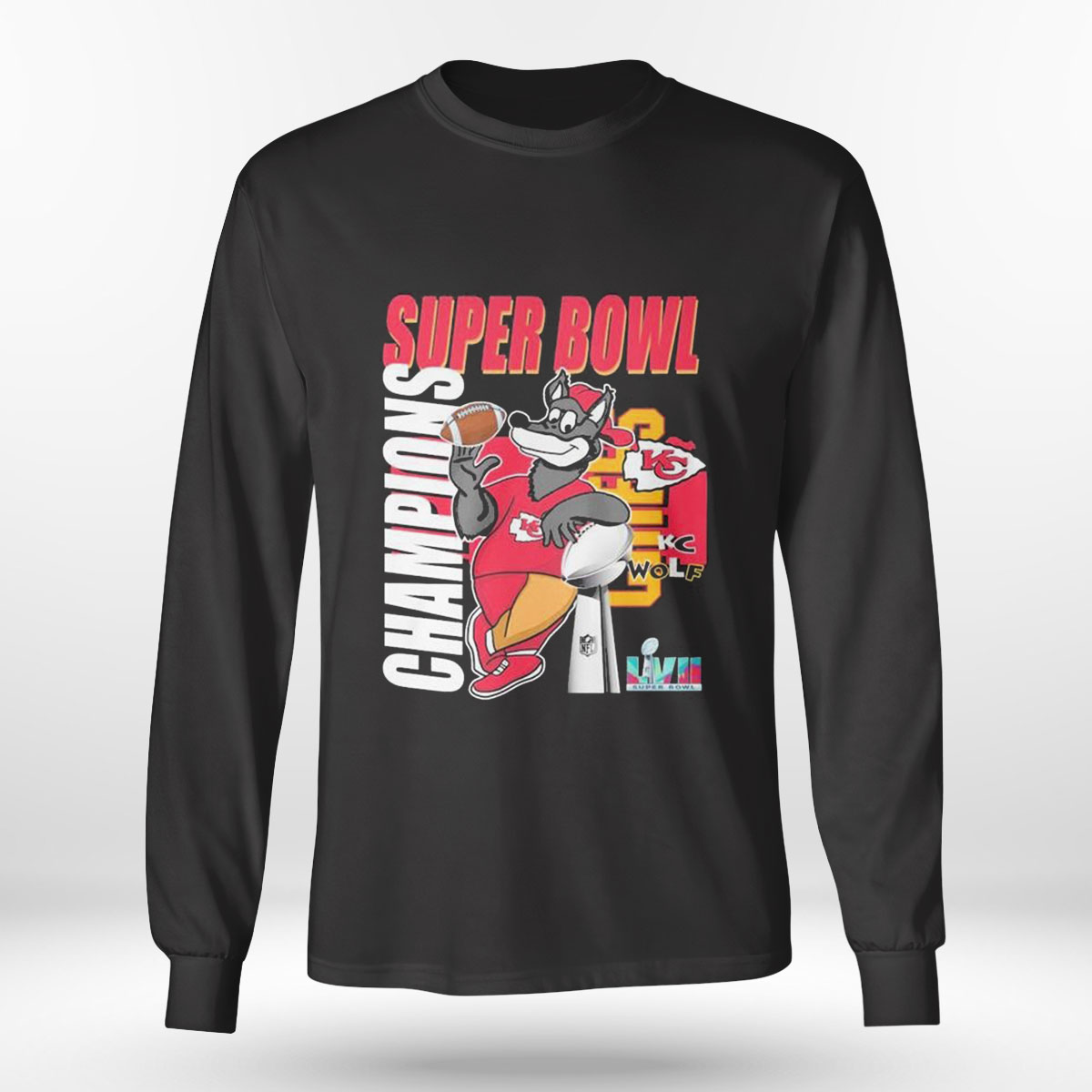 Super Bowl Champions Kansas City Kc Wolf Shirt Longsleeve T-shirt Super Bowl Champions Kansas City Kc Wolf Shirt Longsleeve T-shirt