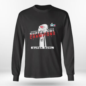 longsleeve shirt super bowl lvii trophy kansas city chiefs victory eagles championship shirt longsleeve