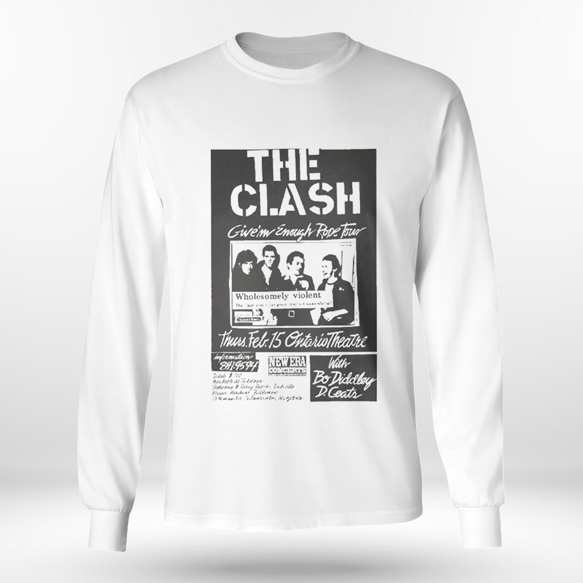 Wholesomely Violent The Clash Band Shirt Hoodie Wholesomely Violent The Clash Band Shirt Hoodie