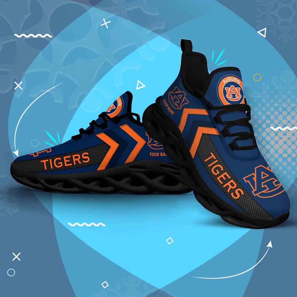 Ncaa Auburn Tigers Custom Name Max Soul Shoes Chunky Sneakers Ncaa Auburn Tigers Custom Name Max Soul Shoes Chunky Sneakers