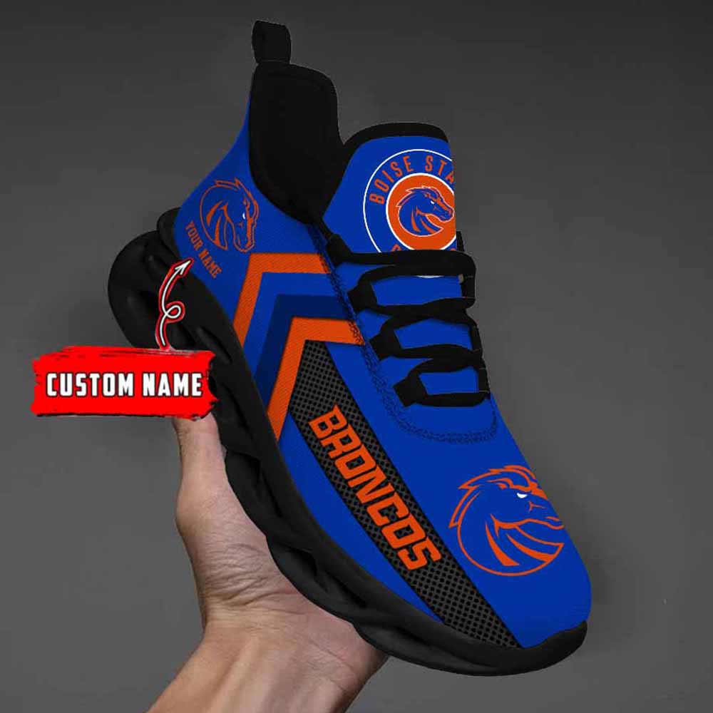 Ncaa Boise State Broncos Custom Name Max Soul Shoes Chunky Sneakers Ncaa Boise State Broncos Custom Name Max Soul Shoes Chunky Sneakers