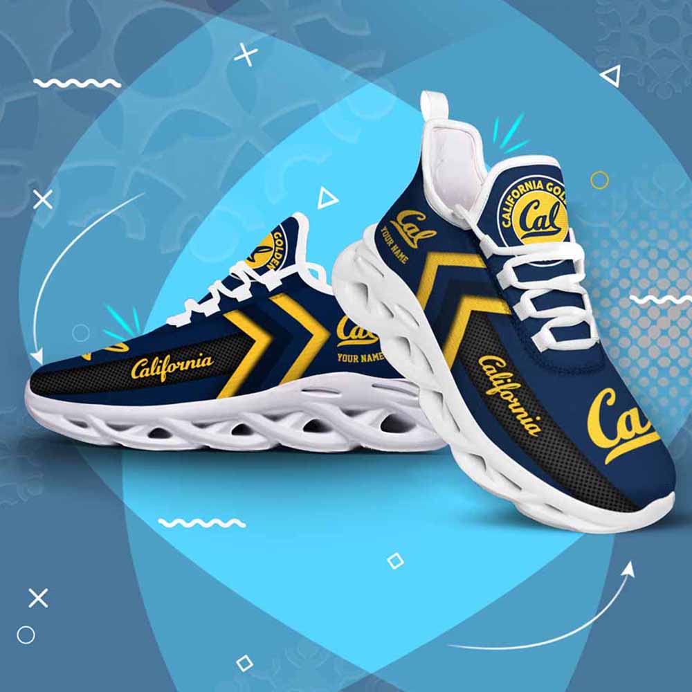 Ncaa California Golden Bears Custom Name Max Soul Shoes Chunky Sneakers
