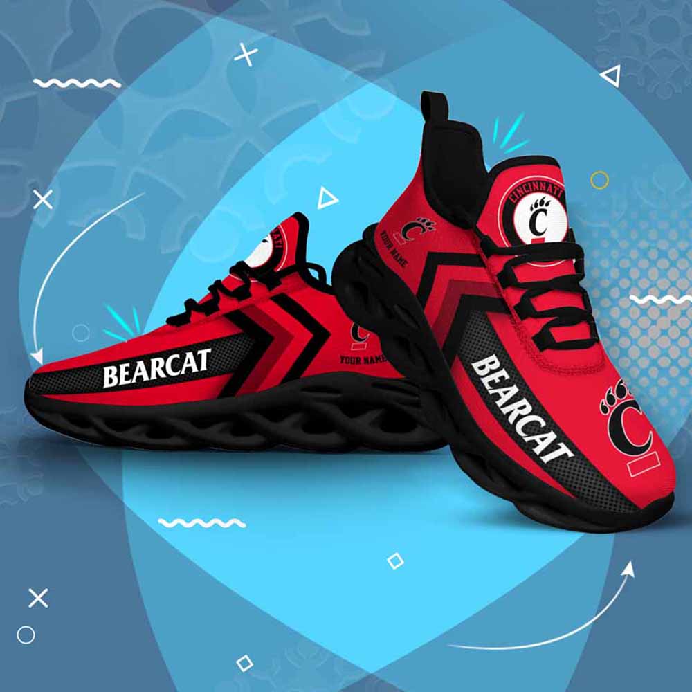 Ncaa Cincinnati Bearcats Custom Name Max Soul Shoes Chunky Sneakers