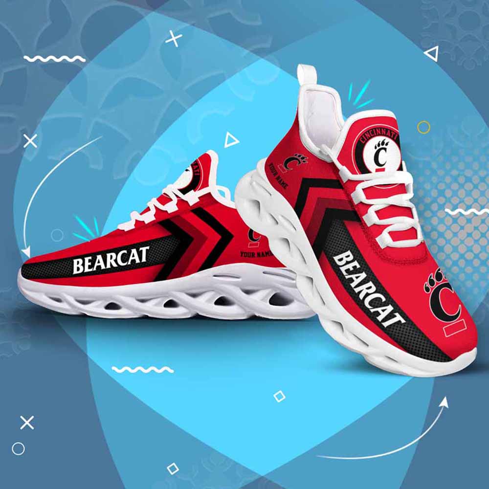 Ncaa Cincinnati Bearcats Custom Name Max Soul Shoes Chunky Sneakers Ncaa Cincinnati Bearcats Custom Name Max Soul Shoes Chunky Sneakers