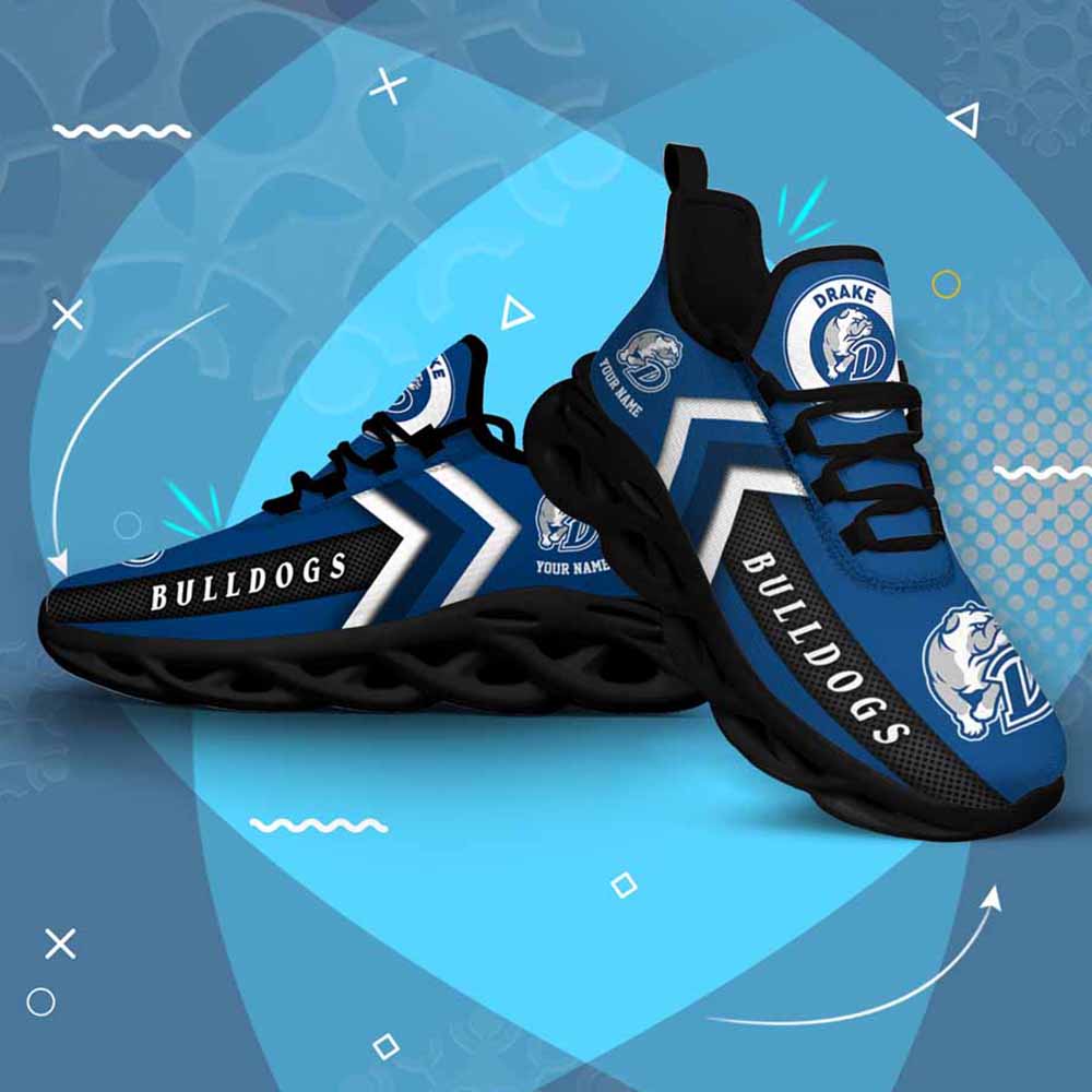 Ncaa Drake Bulldogs Custom Name Max Soul Shoes Chunky Sneakers