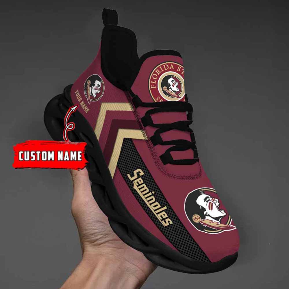 Ncaa Florida State Seminoles Custom Name Max Soul Shoes Chunky Sneakers