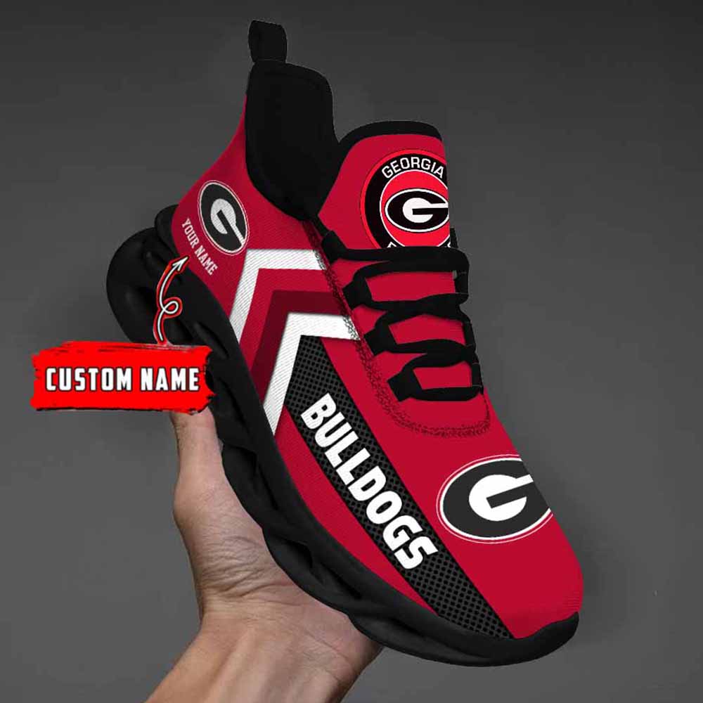 Ncaa Georgia Bulldogs Custom Name Max Soul Shoes Chunky Sneakers