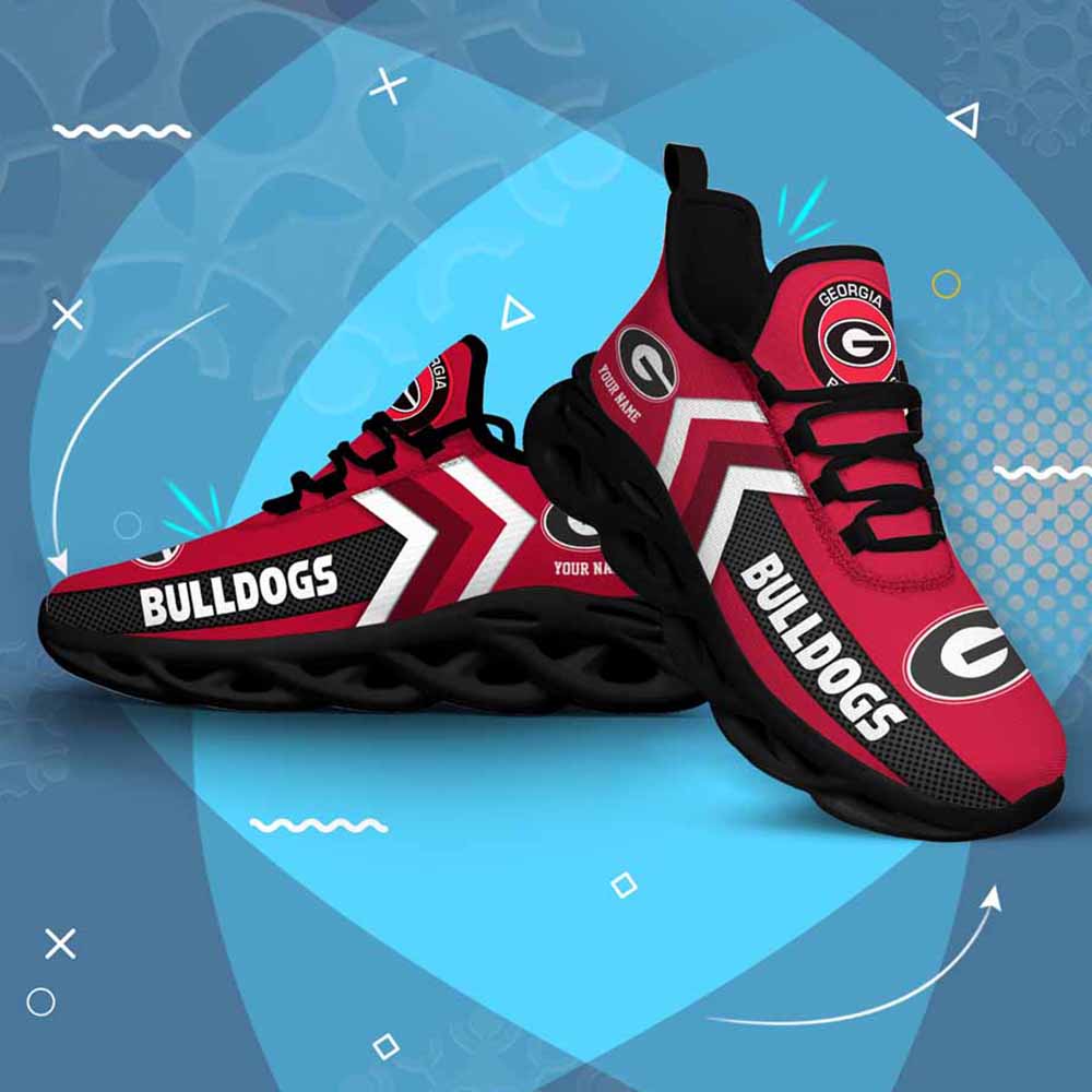Ncaa Georgia Bulldogs Custom Name Max Soul Shoes Chunky Sneakers