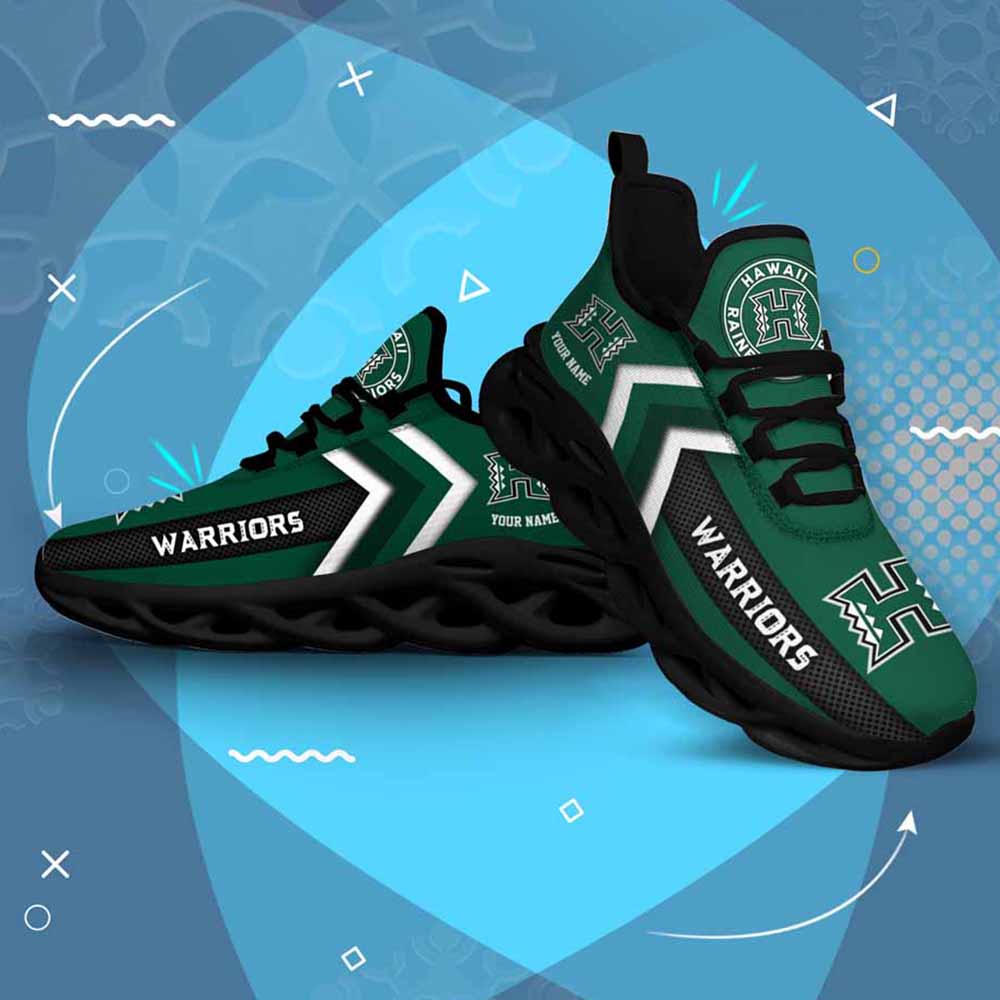 Ncaa Hawaii Rainbow Warriors Custom Name Max Soul Shoes Chunky Sneakers