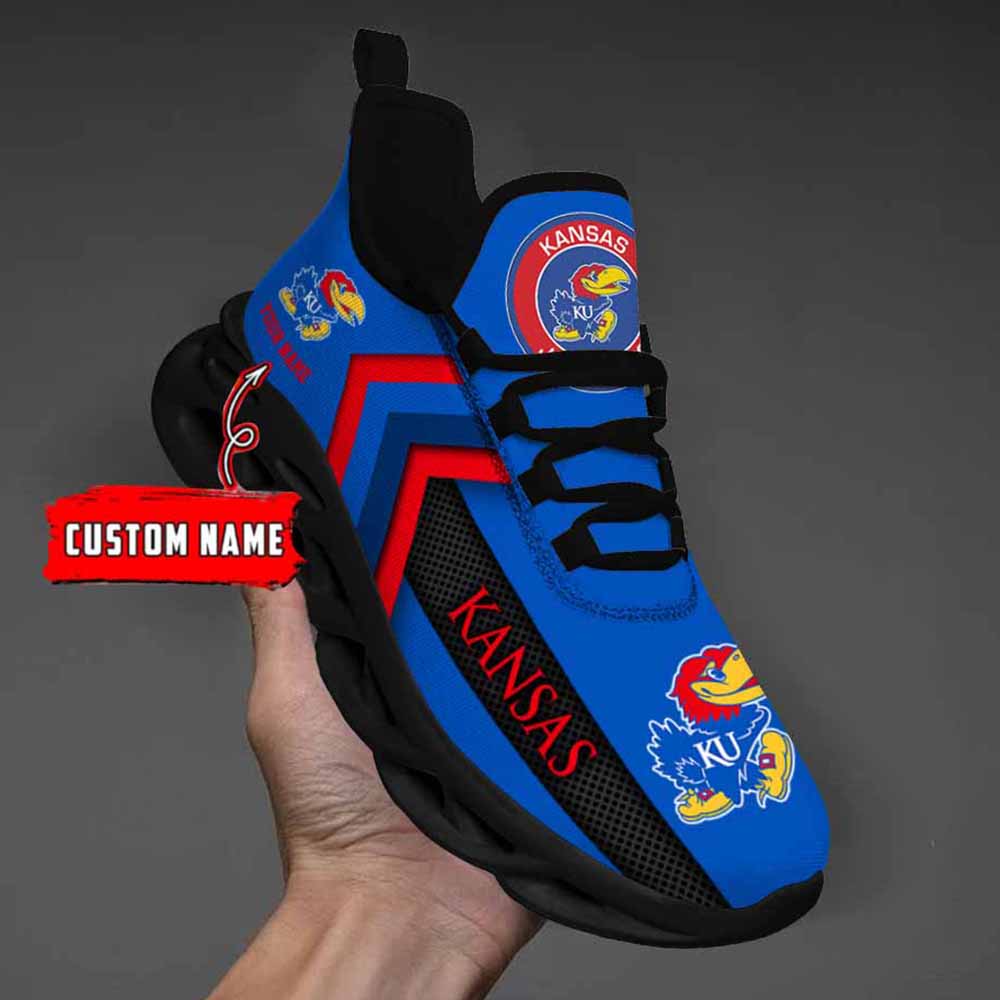 Ncaa Kansas Jayhawks Custom Name Max Soul Shoes Chunky Sneakers