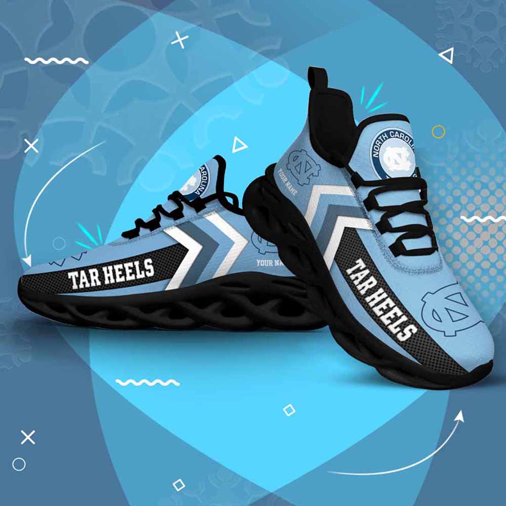 Ncaa North Carolina Tar Heels Custom Name Max Soul Shoes Chunky Sneakers
