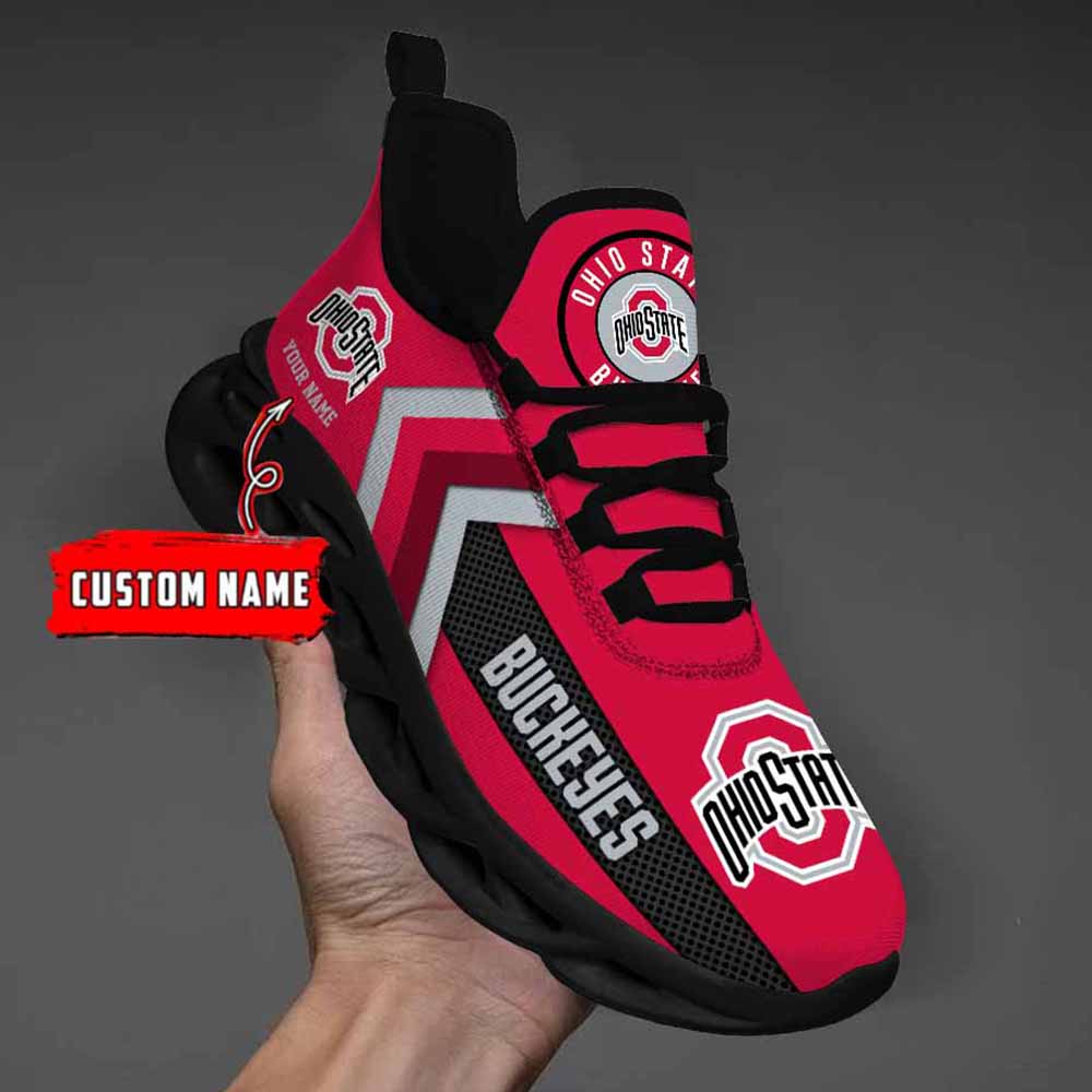 Ncaa Ohio State Buckeyes Custom Name Max Soul Shoes Chunky Sneakers