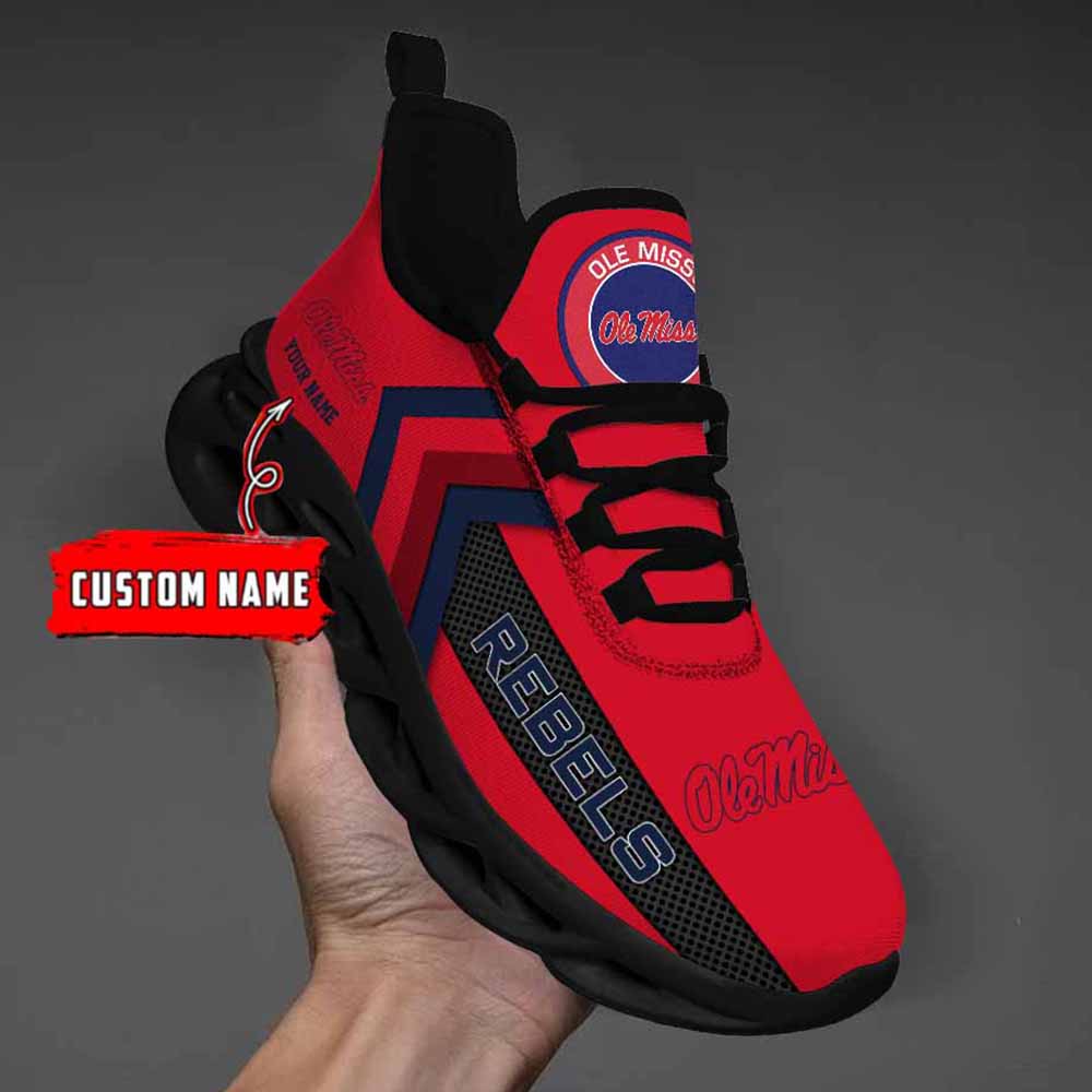 Ncaa Ole Miss Rebels Custom Name Max Soul Shoes Chunky Sneakers Ncaa Ole Miss Rebels Custom Name Max Soul Shoes Chunky Sneakers