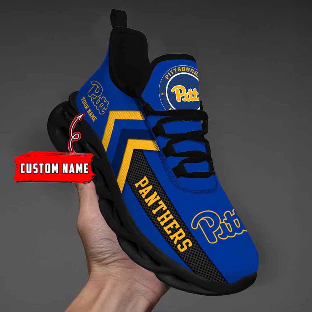 Ncaa Pittsburgh Panthers Custom Name Max Soul Shoes Chunky Sneakers Ncaa Pittsburgh Panthers Custom Name Max Soul Shoes Chunky Sneakers
