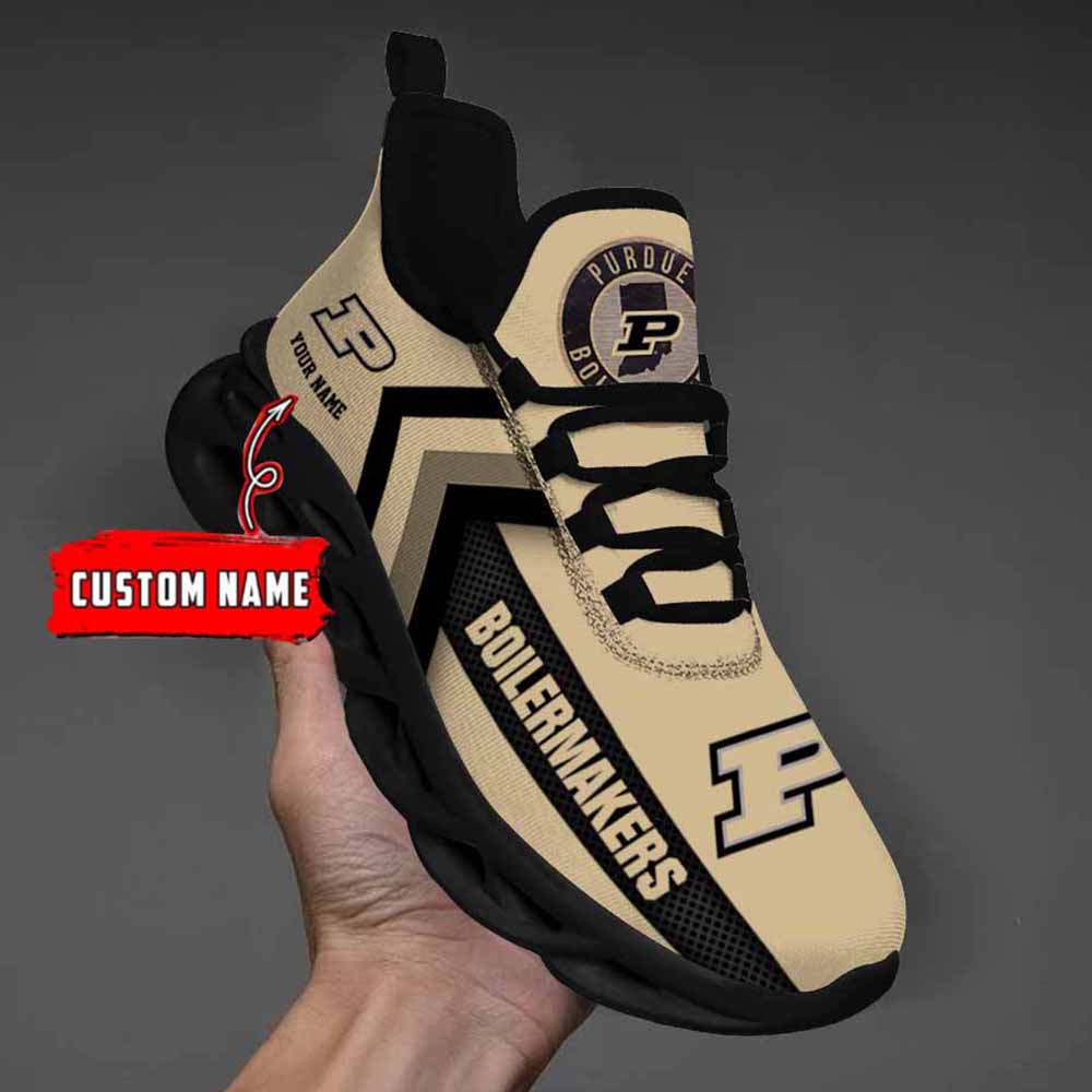 Ncaa Purdue Boilermakers Custom Name Max Soul Shoes Chunky Sneakers Ncaa Purdue Boilermakers Custom Name Max Soul Shoes Chunky Sneakers