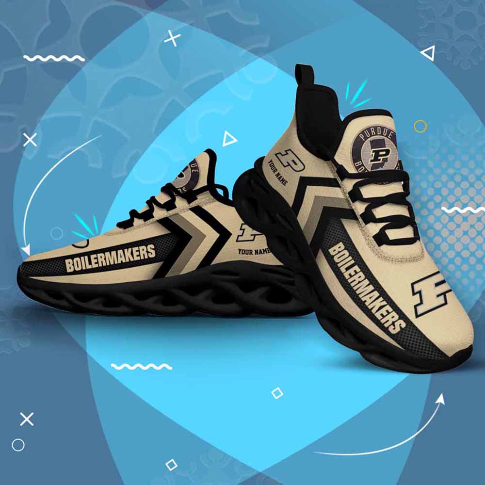 Ncaa Purdue Boilermakers Custom Name Max Soul Shoes Chunky Sneakers