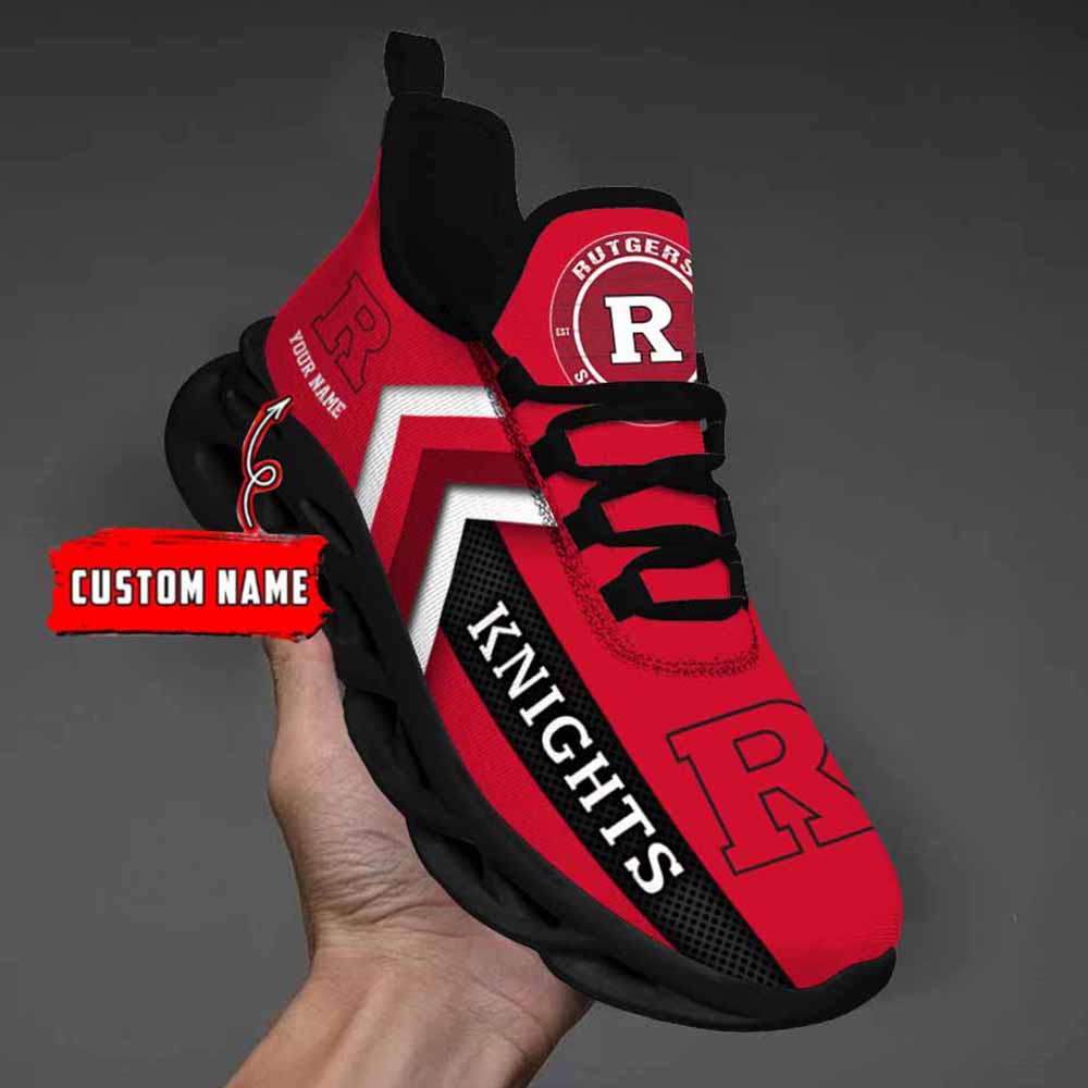 Ncaa Rutgers Scarlet Knights Custom Name Max Soul Shoes Chunky Sneakers Ncaa Rutgers Scarlet Knights Custom Name Max Soul Shoes Chunky Sneakers