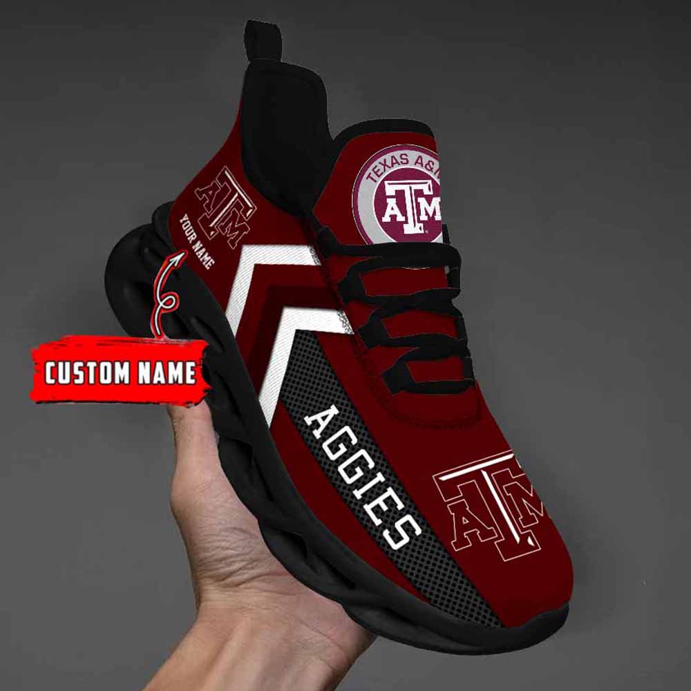 Ncaa Texas A M Aggies Custom Name Max Soul Shoes Chunky Sneakers