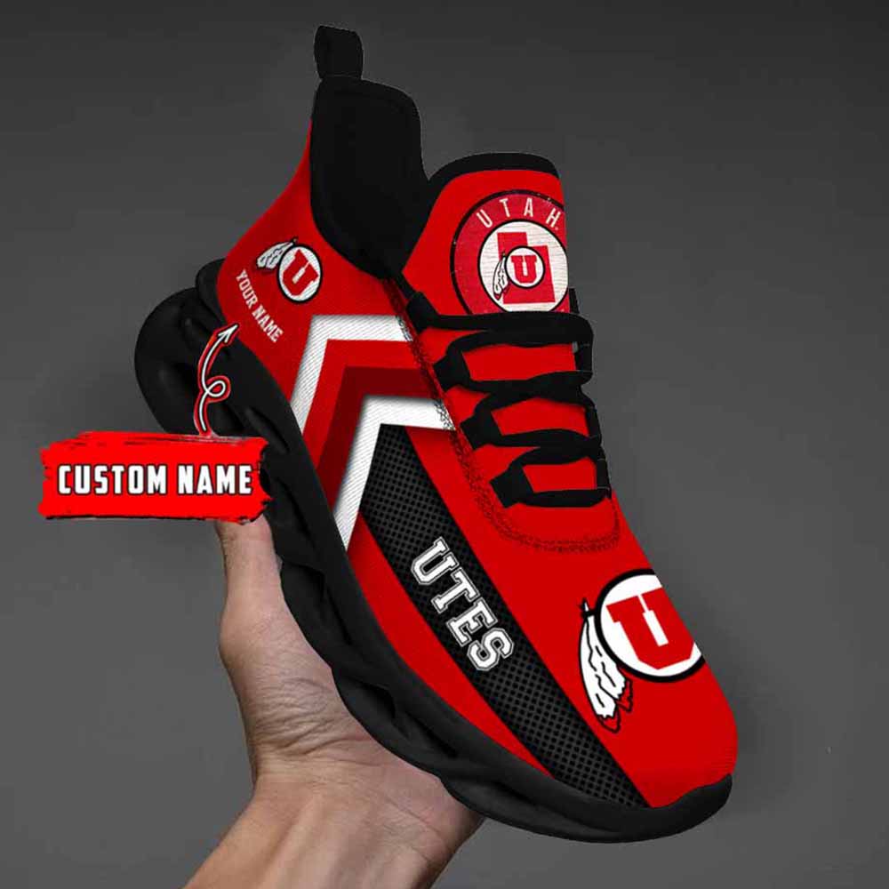 Ncaa Utah Utes Custom Name Max Soul Shoes Chunky Sneakers