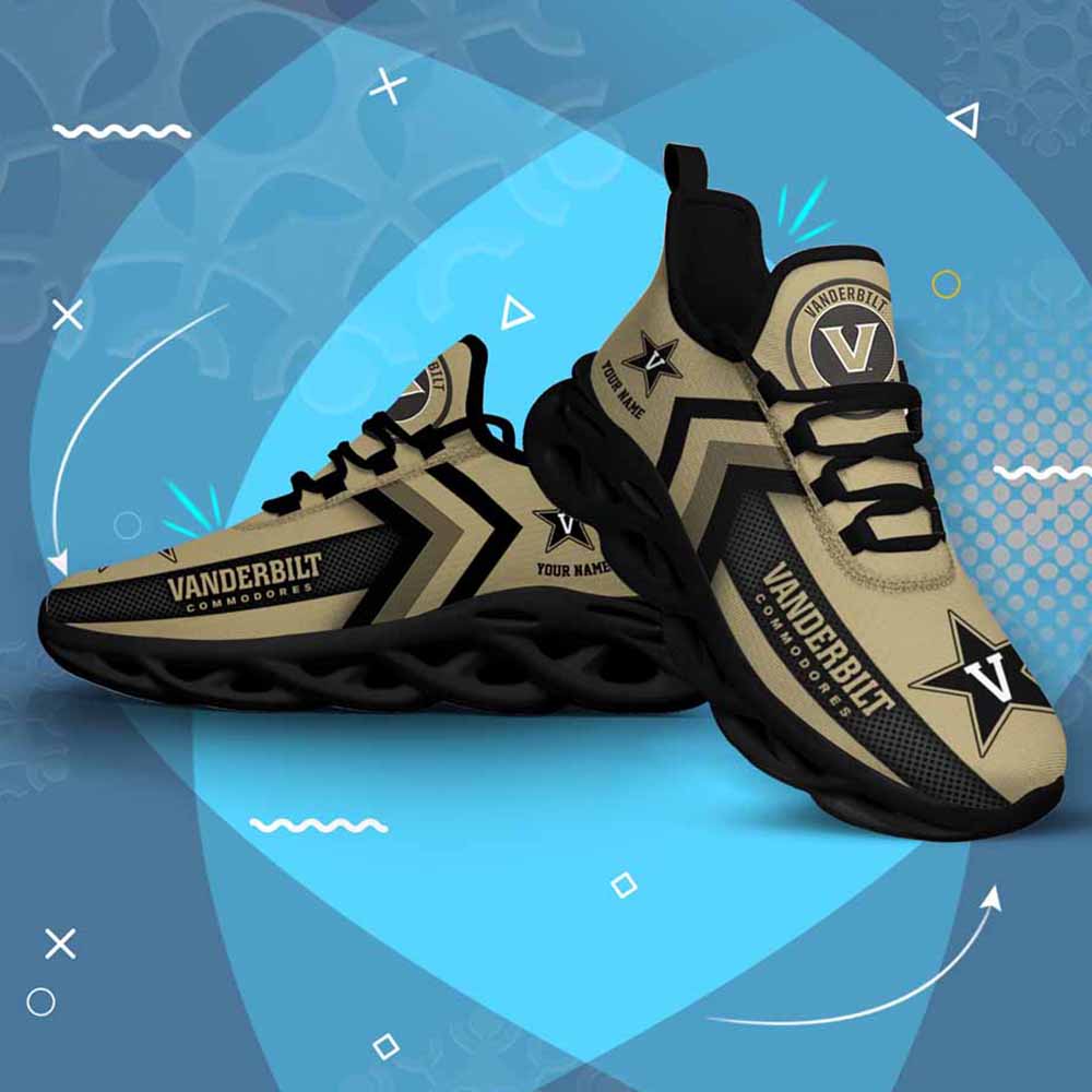 Ncaa Vanderbilt Commodores Custom Name Max Soul Shoes Chunky Sneakers