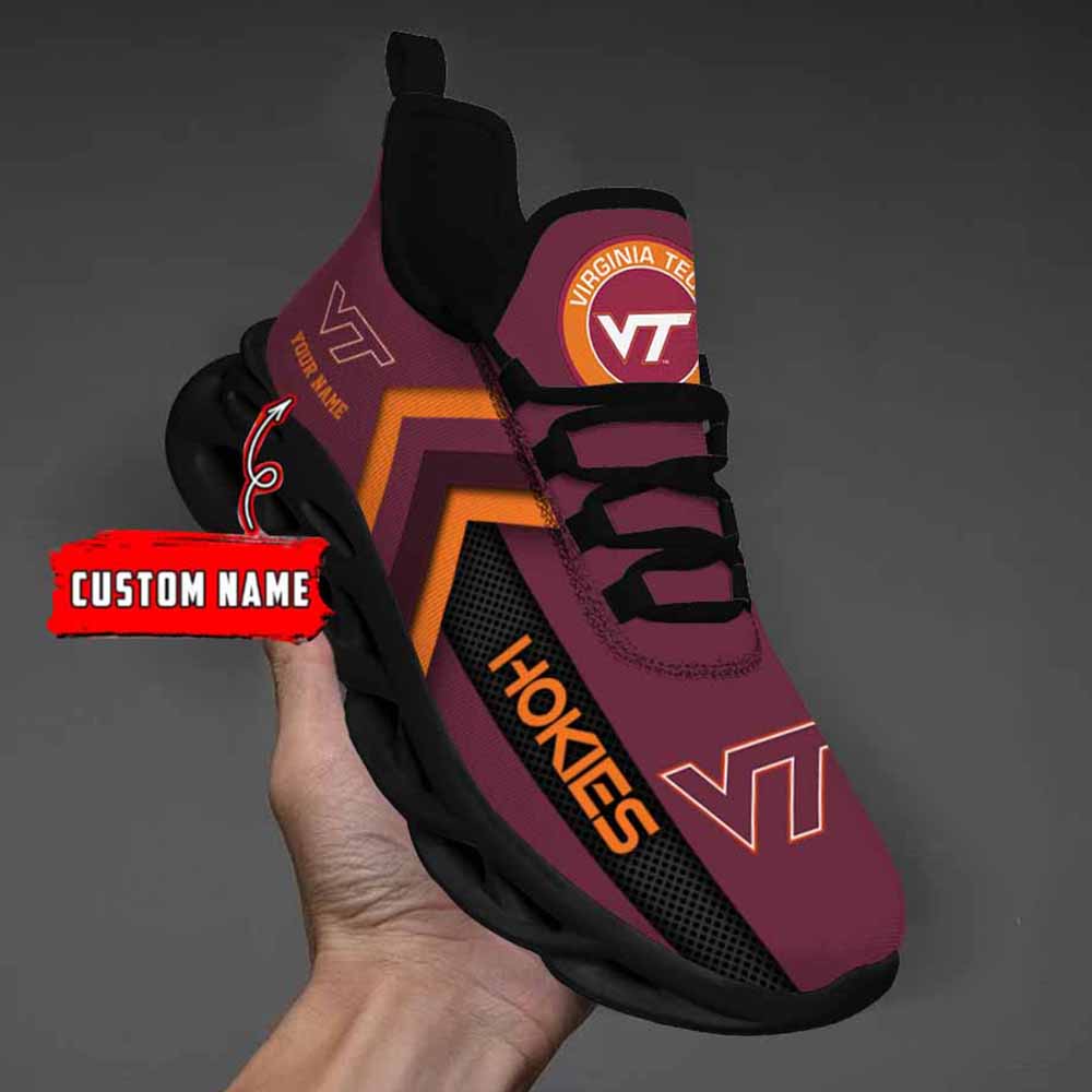 Ncaa Virginia Tech Hokies Custom Name Max Soul Shoes Chunky Sneakers