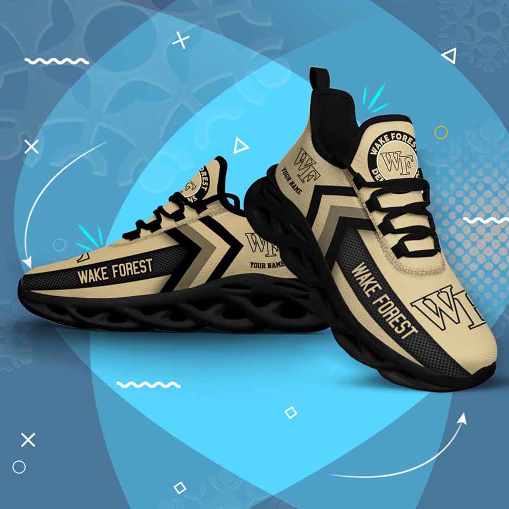 Ncaa Wake Forest Demon Deacons Custom Name Max Soul Shoes Chunky Sneakers