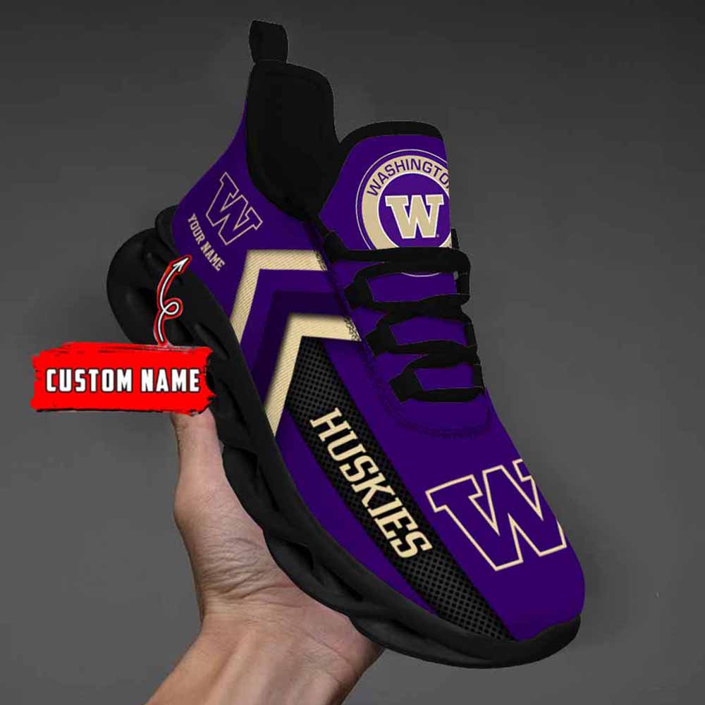 Ncaa Washington Huskies Custom Name Max Soul Shoes Chunky Sneakers