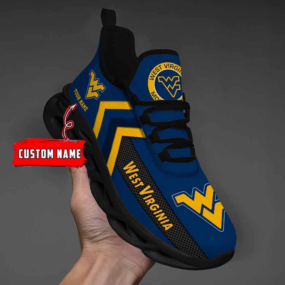 Ncaa West Virginia Mountaineers Custom Name Max Soul Shoes Chunky Sneakers