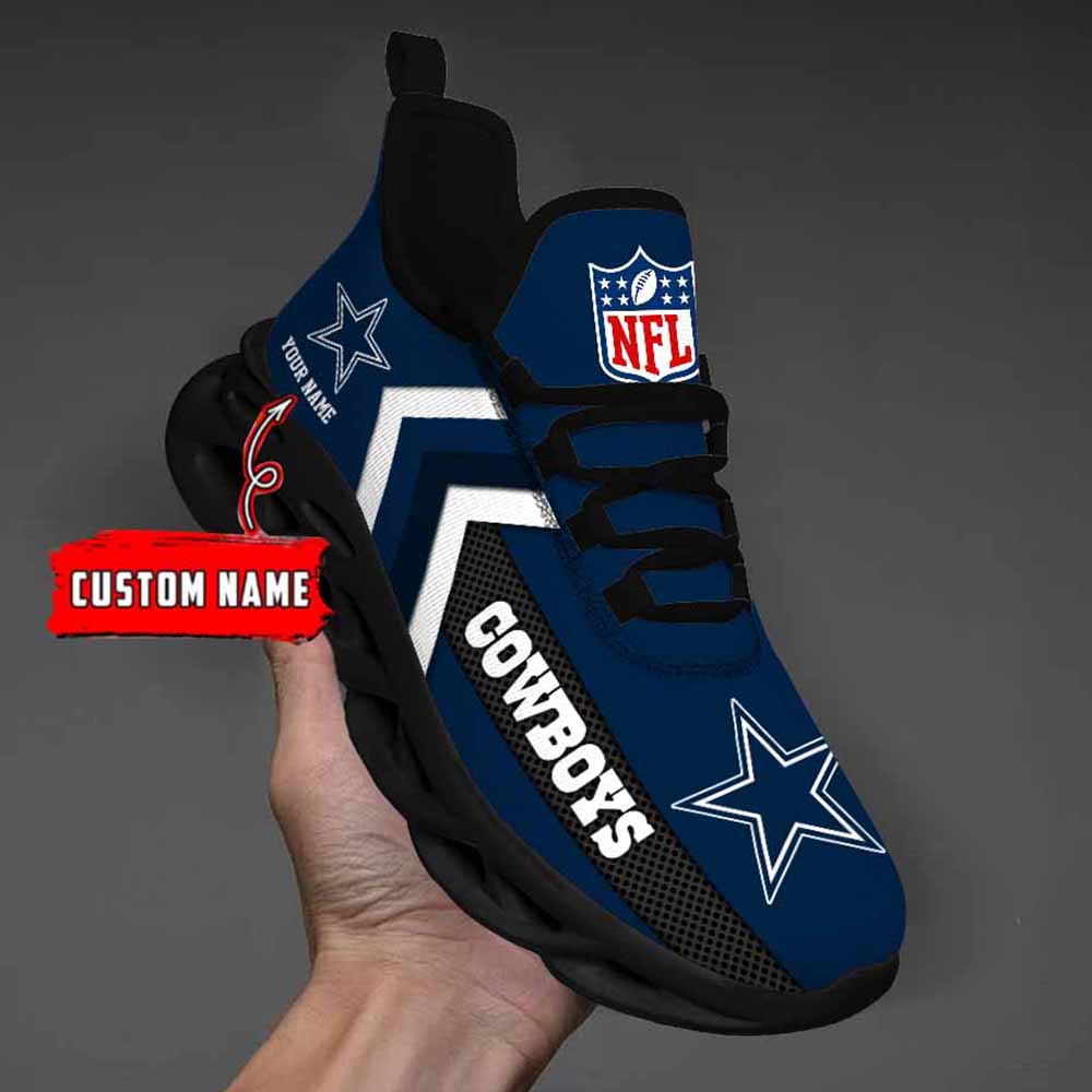 Nfl Dallas Cowboys Custom Name Max Soul Shoes Chunky Sneakers