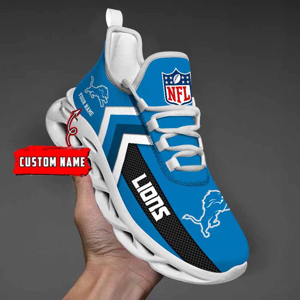 Nfl Detroit Lions Custom Name Max Soul Shoes Chunky Sneakers
