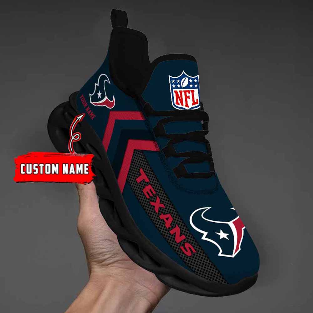 Nfl Houston Texans Custom Name Max Soul Shoes Chunky Sneakers