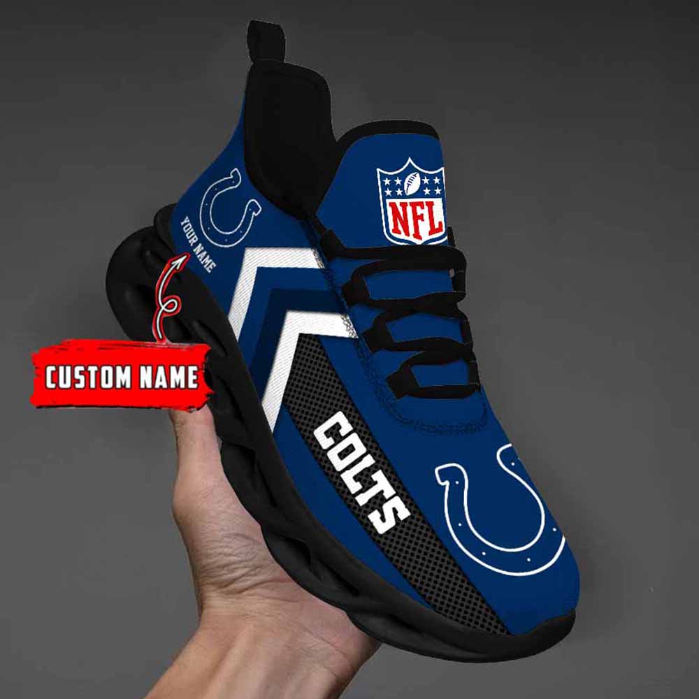 Nfl Indianapolis Colts Custom Name Max Soul Shoes Chunky Sneakers