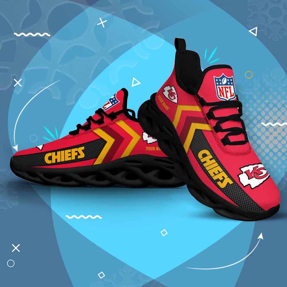 Nfl Kansas City Chiefs Custom Name Max Soul Shoes Chunky Sneakers Nfl Kansas City Chiefs Custom Name Max Soul Shoes Chunky Sneakers