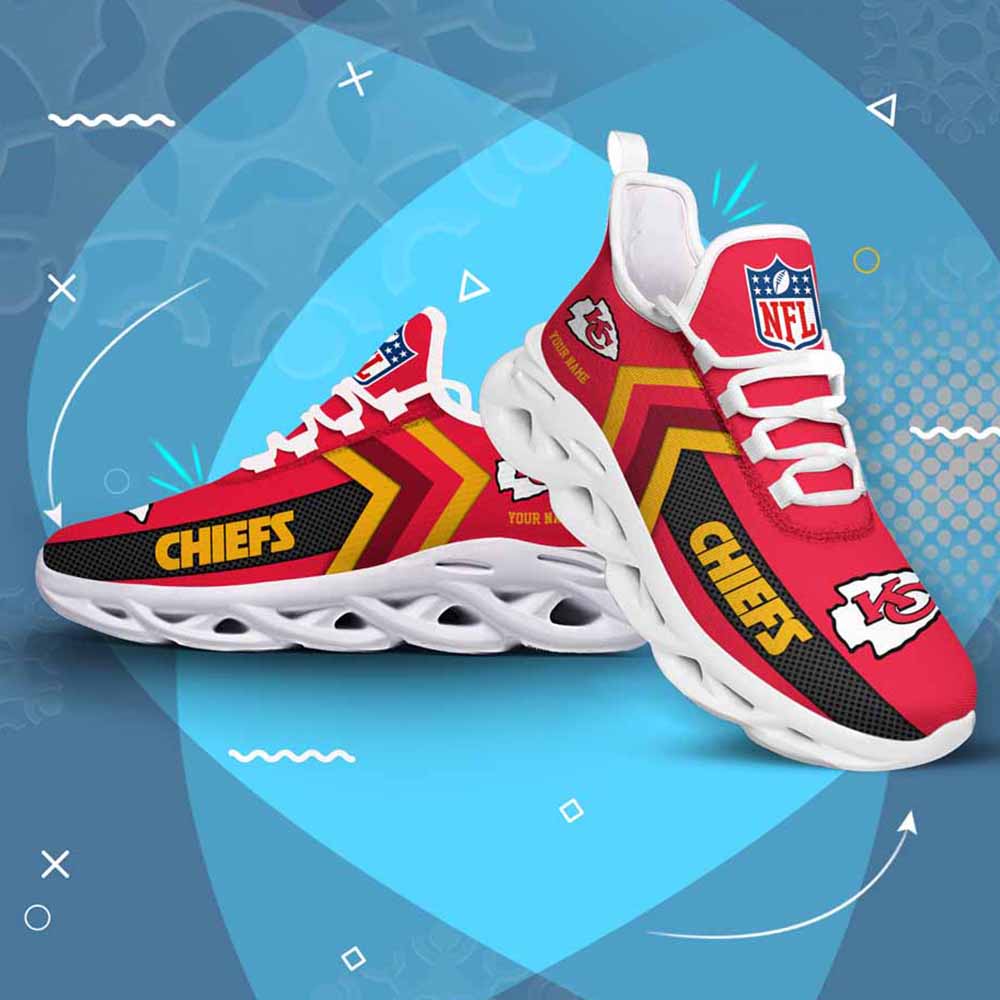 Nfl Kansas City Chiefs Custom Name Max Soul Shoes Chunky Sneakers Nfl Kansas City Chiefs Custom Name Max Soul Shoes Chunky Sneakers