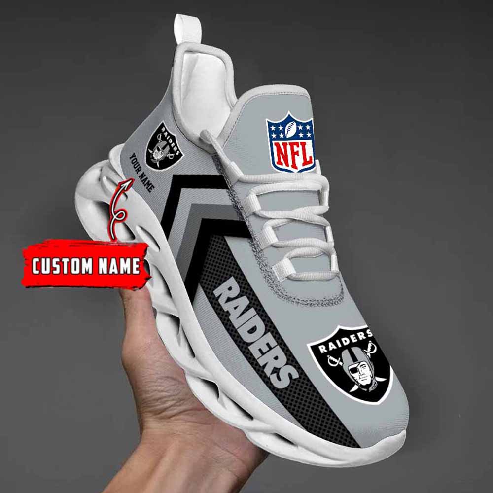 Nfl Las Vegas Raiders Custom Name Max Soul Shoes Chunky Sneakers
