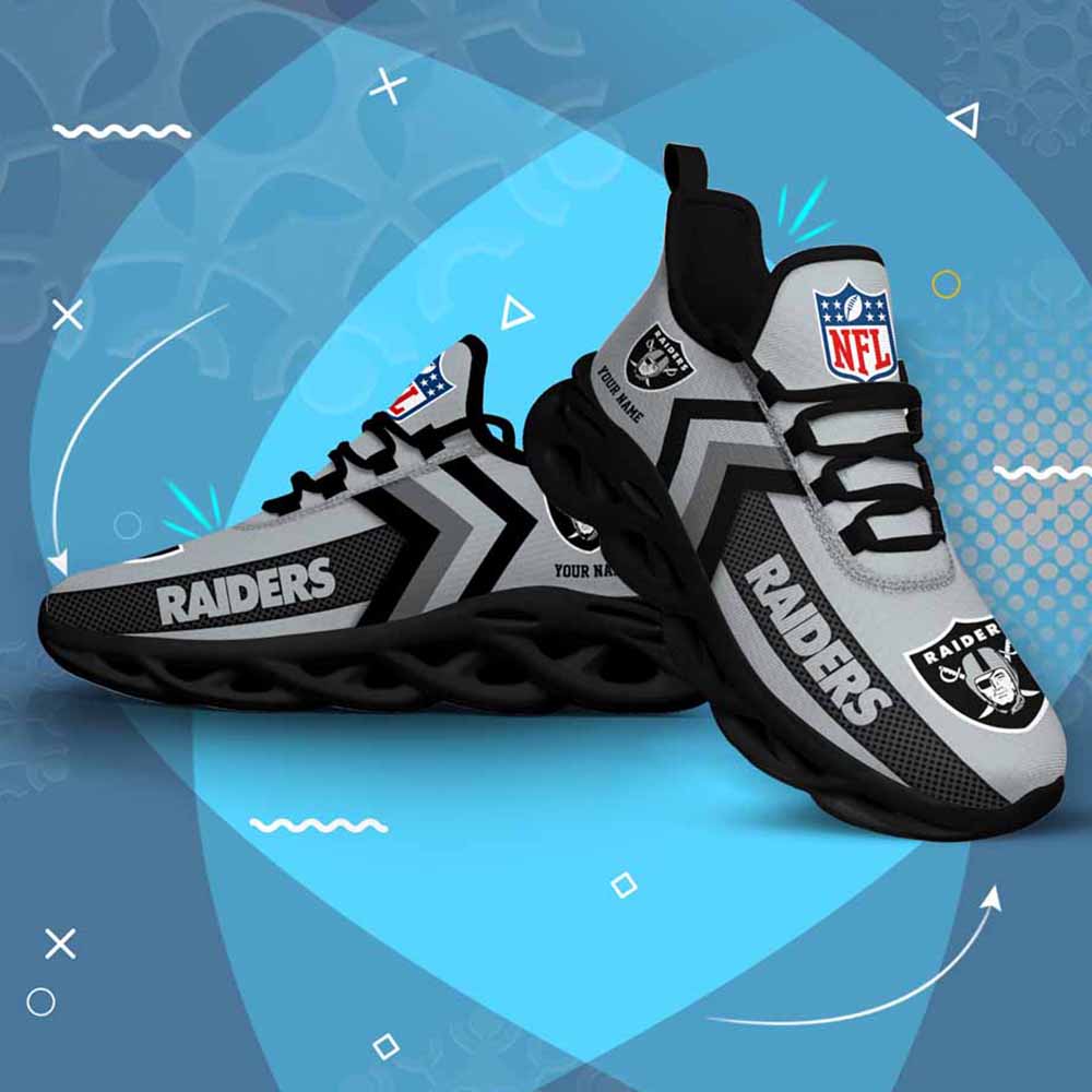 Nfl Las Vegas Raiders Custom Name Max Soul Shoes Chunky Sneakers Nfl Las Vegas Raiders Custom Name Max Soul Shoes Chunky Sneakers