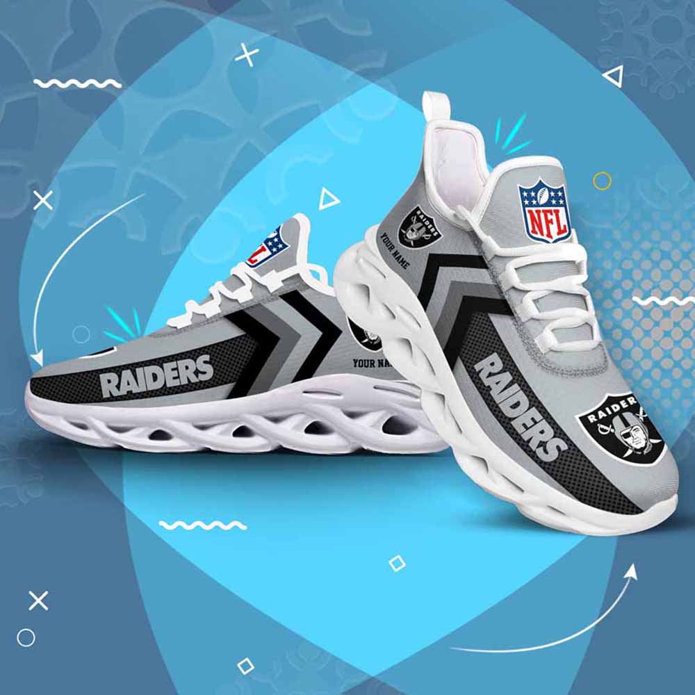 Nfl Las Vegas Raiders Custom Name Max Soul Shoes Chunky Sneakers Nfl Las Vegas Raiders Custom Name Max Soul Shoes Chunky Sneakers