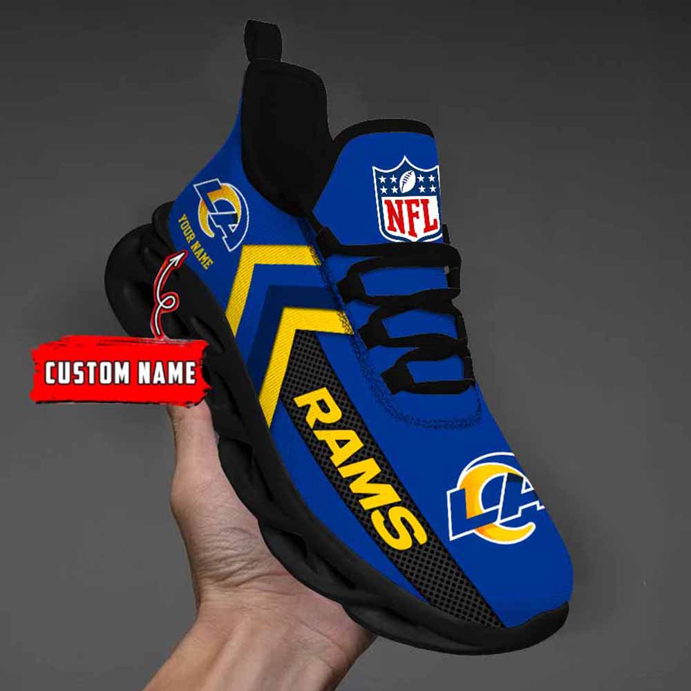 Nfl Los Angeles Rams Custom Name Max Soul Shoes Chunky Sneakers