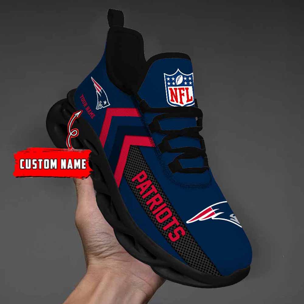 Nfl New England Patriots Custom Name Max Soul Shoes Chunky Sneakers