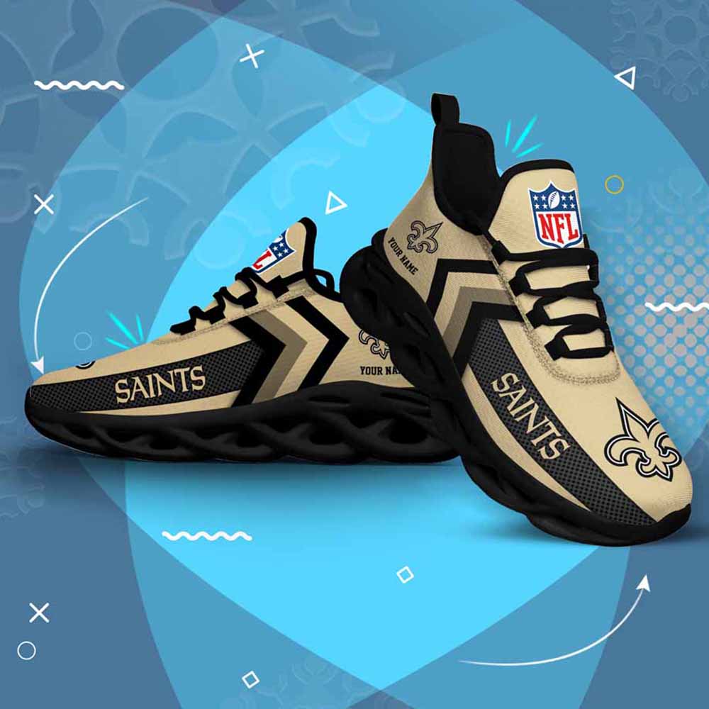 Nfl New Orleans Saints Custom Name Max Soul Shoes Chunky Sneakers