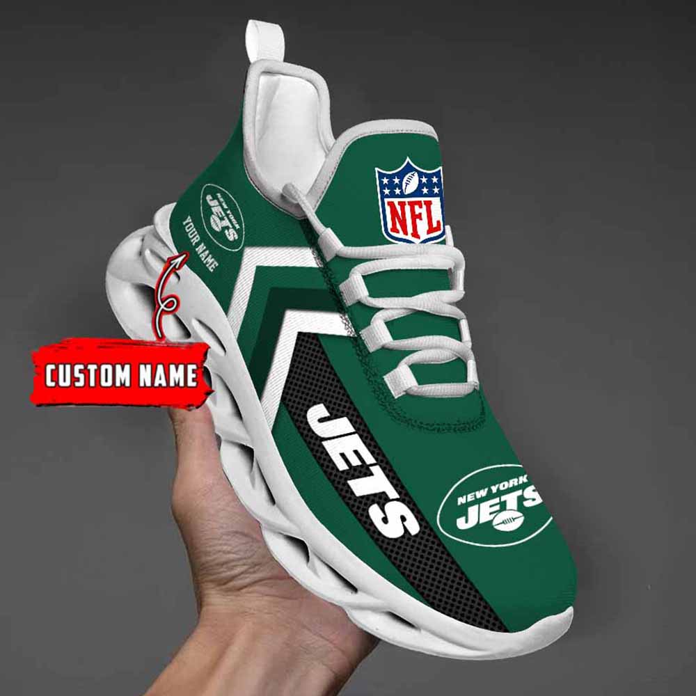 Nfl New York Jets Custom Name Max Soul Shoes Chunky Sneakers