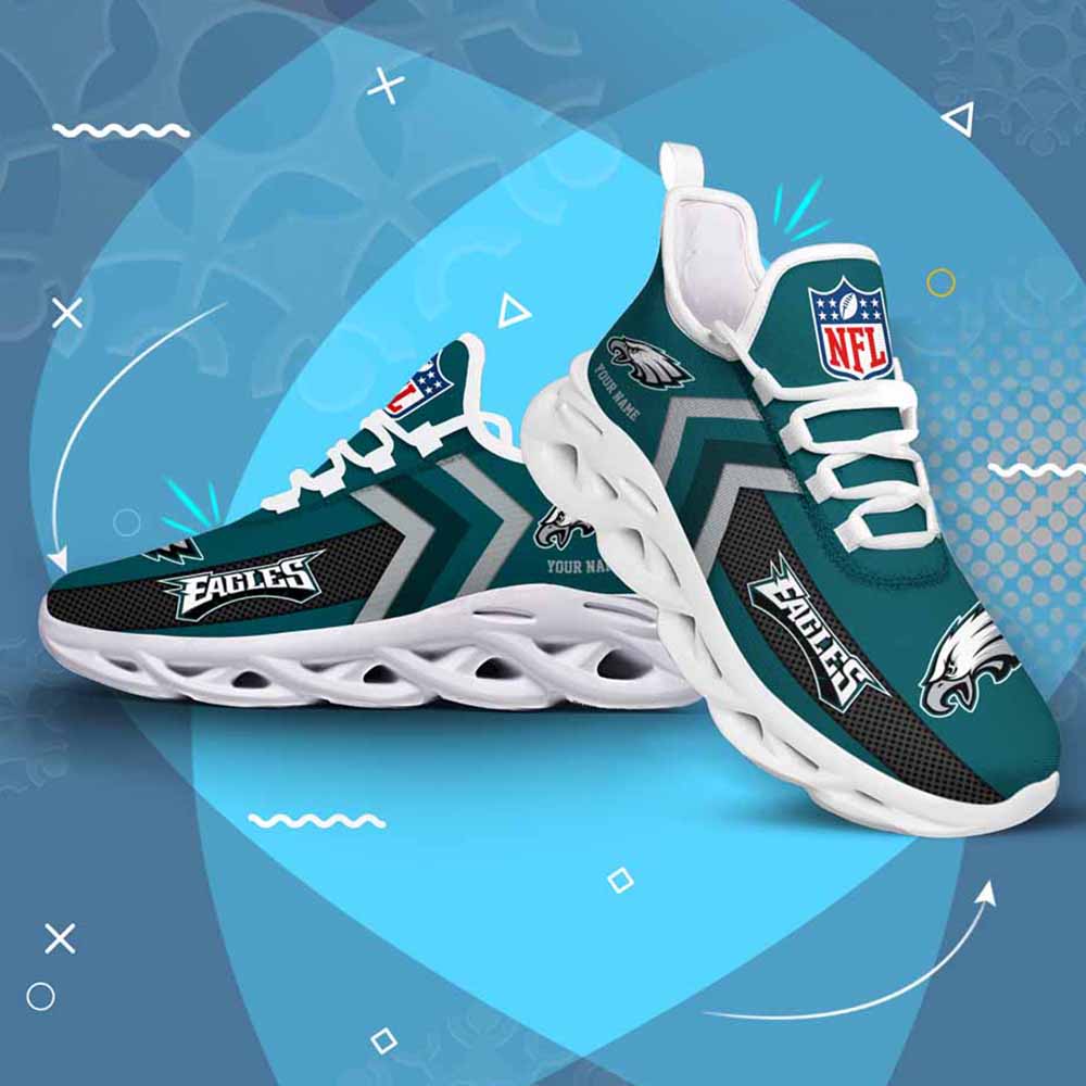 Nfl Philadelphia Eagles Custom Name Max Soul Shoes Chunky Sneakers Nfl Philadelphia Eagles Custom Name Max Soul Shoes Chunky Sneakers