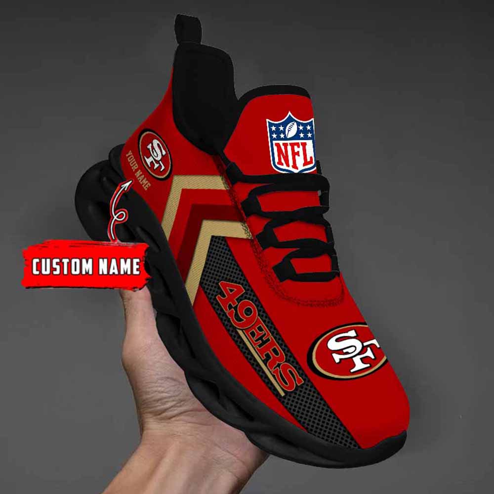 Nfl San Francisco 49ers Custom Name Max Soul Shoes Chunky Sneakers