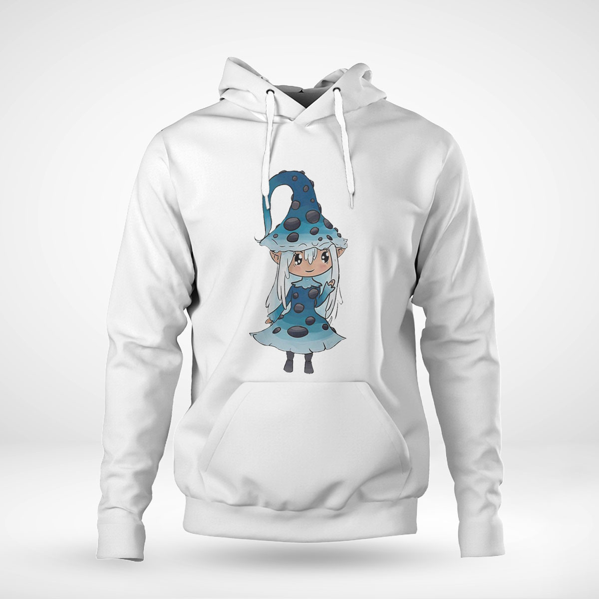 Blue Mushroom Girl Art Shirt Hoodie Blue Mushroom Girl Art Shirt Hoodie